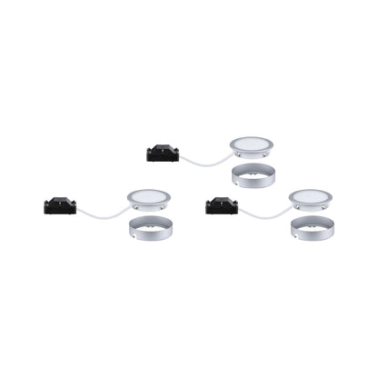 Paulmann LED Unterschrankleuchte Pukk 3x3,5W 65mm 3x210lm 230V rund Chrom matt