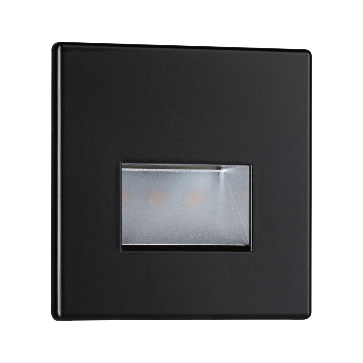 Paulmann LED Wandeinbauleuchte Edge  eckig 80x5mm  1,2W 50lm 230V  2700K Schwarz matt