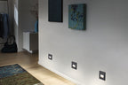 Paulmann LED Wandeinbauleuchte Edge  eckig 80x5mm  1,2W 50lm 230V  2700K Schwarz matt