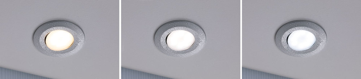 Paulmann HomeSpa LED Einbauleuchte Calla 3er-Set schwenkbar IP65  90mm 30°  3x5W 3x430lm 230V  3000K Chrom matt