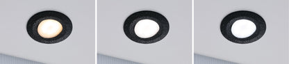 Paulmann HomeSpa LED Einbauleuchte Calla 3er-Set schwenkbar IP65  90mm 30°  3x5W 3x430lm 230V  3000K Schwarz matt