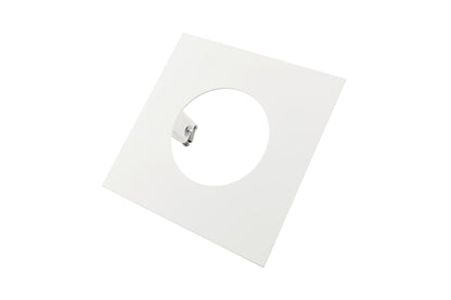 Deko-Light Reduzierring eckig 130/70 mm, Verkehrsweiß