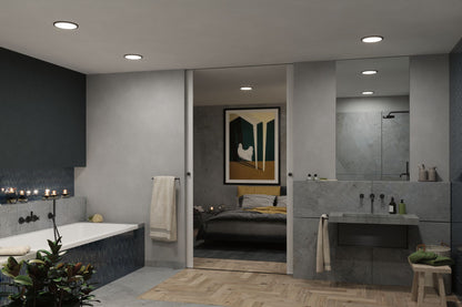 Paulmann VariFit LED Einbaupanel Areo Dim to Warm  IP44 rund 175mm 3 Step Dim to warm Schwarz dimmbar