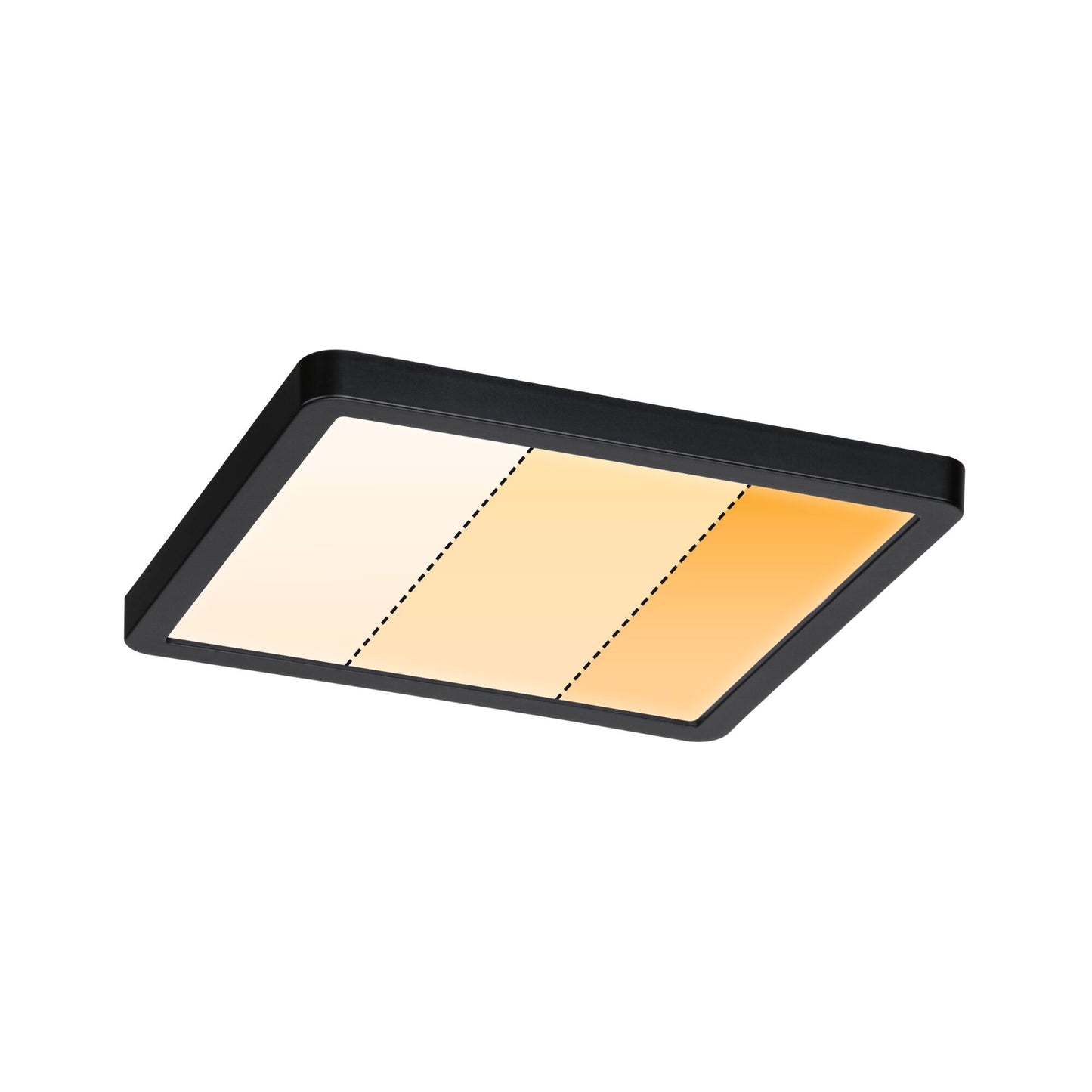 Paulmann VariFit LED Einbaupanel Areo Dim to Warm  IP44 eckig 175x175mm 3 Step Dim to warm Schwarz dimmbar