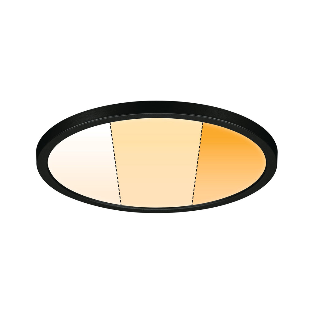 Paulmann VariFit LED Einbaupanel Areo Dim to Warm  IP44 rund 230mm 3 Step Dim to warm Schwarz dimmbar