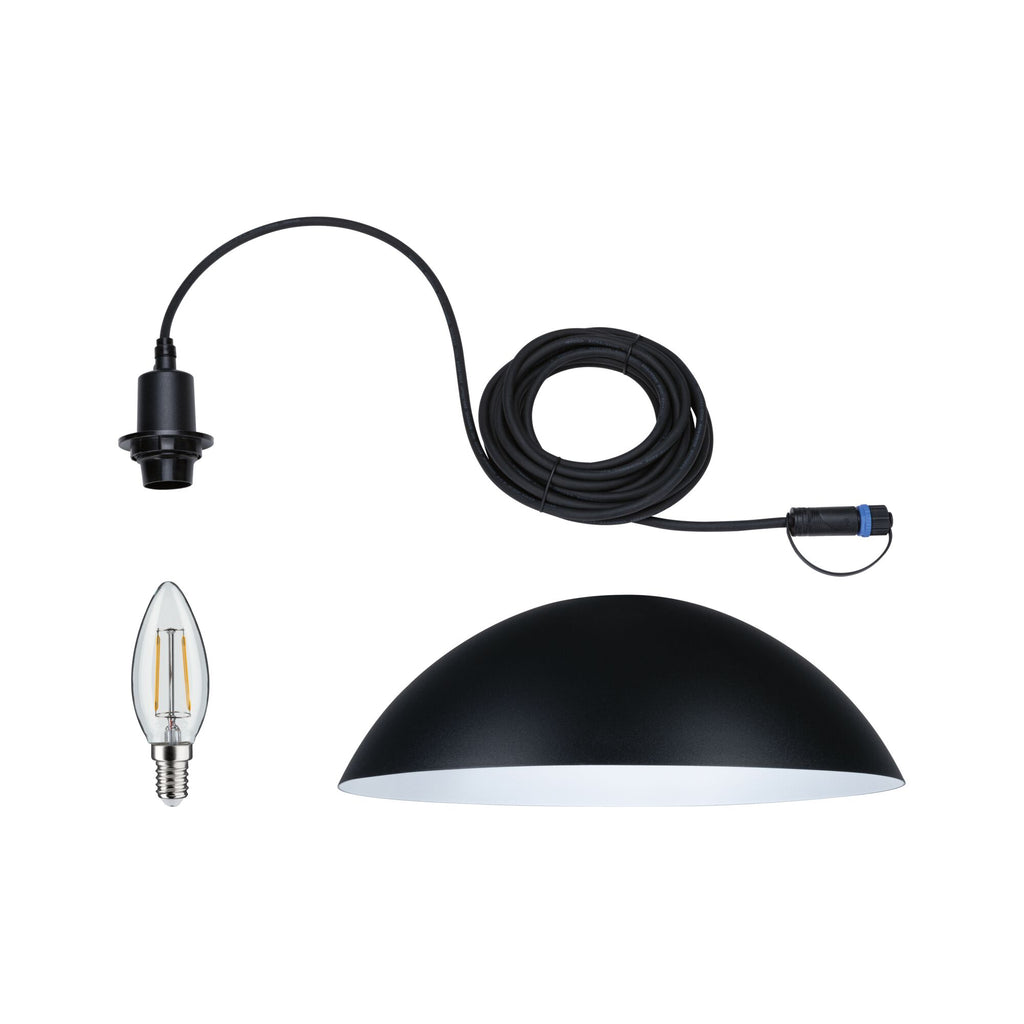 Paulmann Plug & Shine Pendelleuchte Mapalo IP44 3000K 2W   Anthrazit
