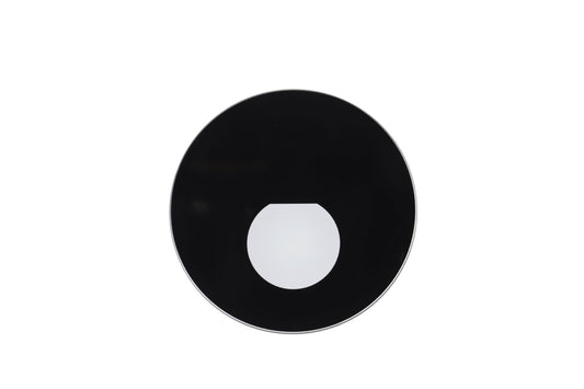 Deko-Light Abdeckung Round Glas für Alwaid Pro, halbrund Lichtkegel, Schwarz