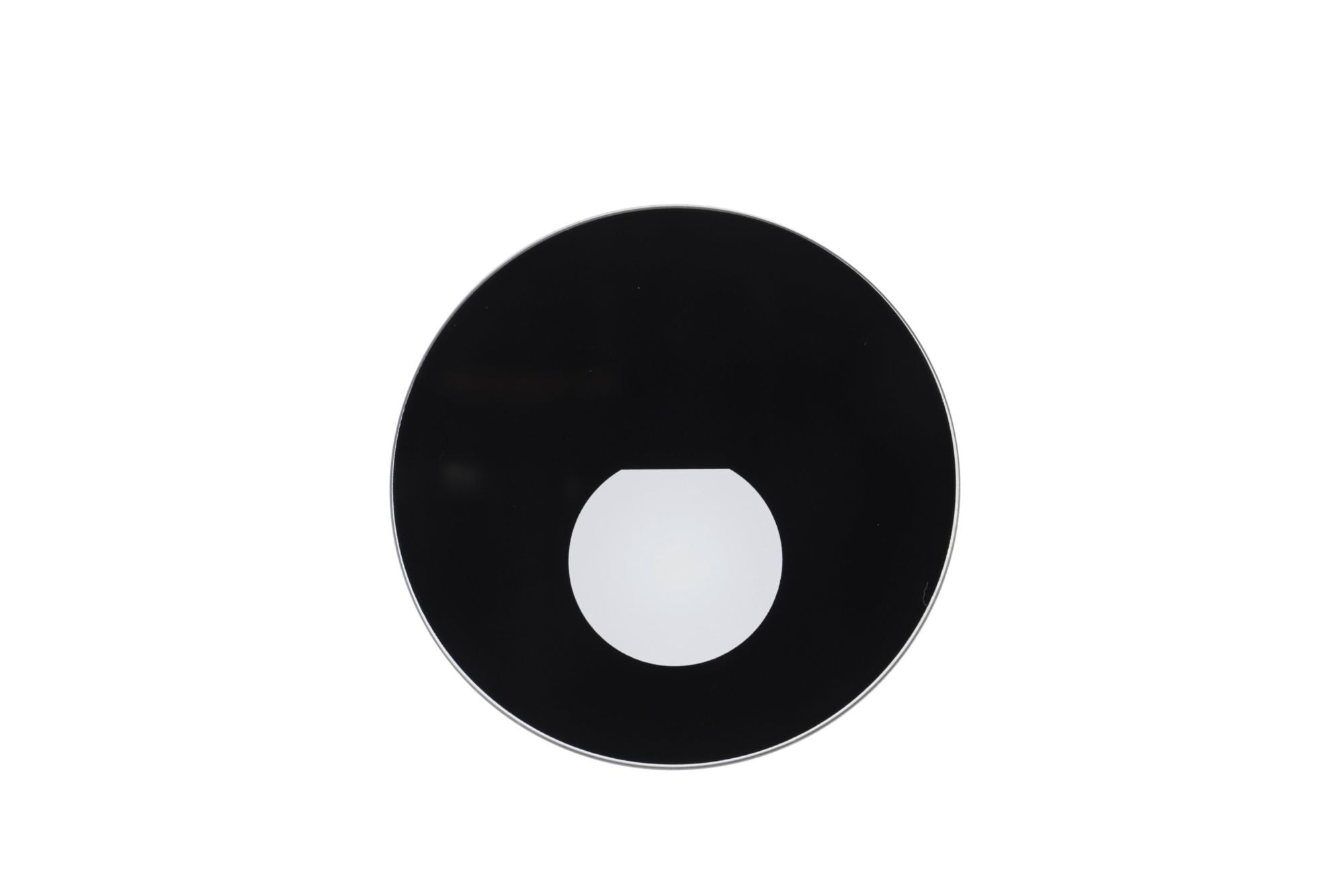 Deko-Light Abdeckung Round Glas für Alwaid Pro, halbrund Lichtkegel, Schwarz