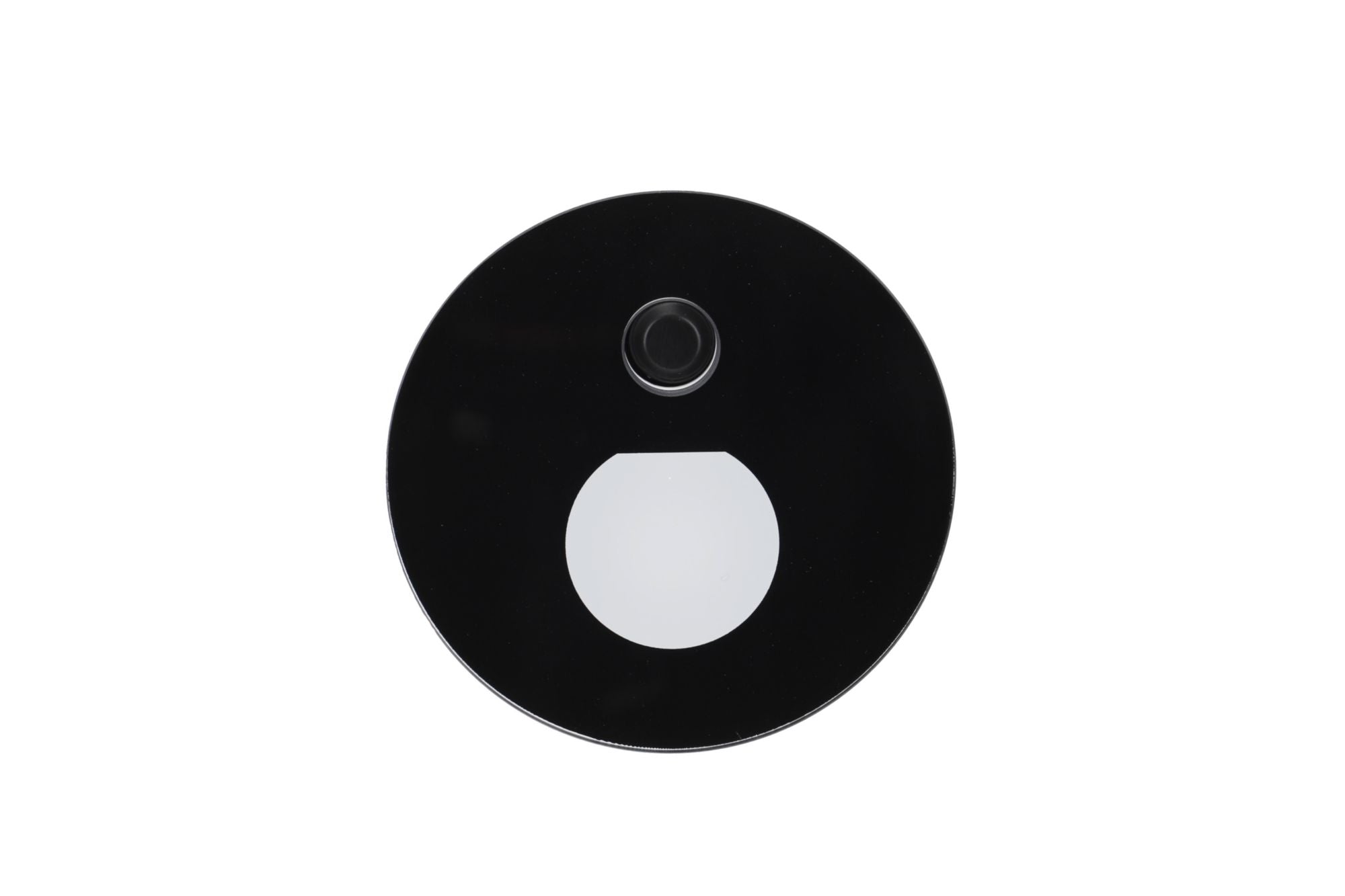 Deko-Light Abdeckung Round Glas für Alwaid Pro Motion, halbrund Lichtkegel, Schwarz