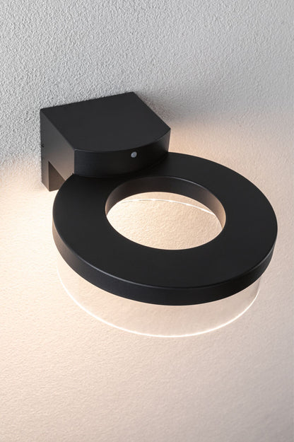 Paulmann LED Außenwandleuchte Capera Dämmerungsgesteuerter Bewegungsmelder (IR) IP44  231mm 3000K 8W / 1,2W 700lm 230V  Anthrazit Aluminium