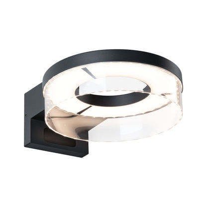 Paulmann LED Außenwandleuchte Capera Dämmerungsgesteuerter Bewegungsmelder (IR) insektenfreundlich Smart Home Zigbee 3.0  IP44  231mm Tunable Warm 12,5W 800lm 230V  Anthrazit Aluminium