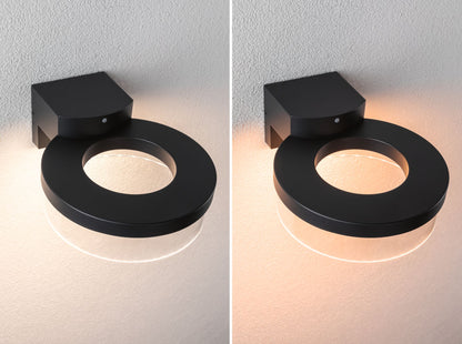 Paulmann LED Außenwandleuchte Capera Dämmerungsgesteuerter Bewegungsmelder (IR) insektenfreundlich Smart Home Zigbee 3.0  IP44  231mm Tunable Warm 12,5W 800lm 230V  Anthrazit Aluminium