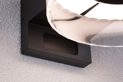 Paulmann LED Außenwandleuchte Capera Dämmerungsgesteuerter Bewegungsmelder (IR) insektenfreundlich Smart Home Zigbee 3.0  IP44  231mm Tunable Warm 12,5W 800lm 230V  Anthrazit Aluminium
