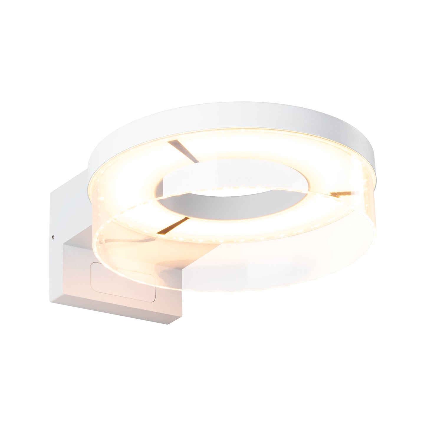 Paulmann LED Außenwandleuchte Capera Dämmerungsgesteuerter Bewegungsmelder (IR) insektenfreundlich Smart Home Zigbee 3.0  IP44  231mm Tunable Warm 12,5W 800lm 230V  Weiß Aluminium