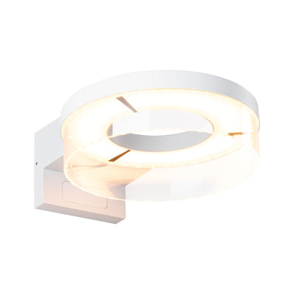 Paulmann LED Außenwandleuchte Capera Dämmerungsgesteuerter Bewegungsmelder (IR) insektenfreundlich Smart Home Zigbee 3.0  IP44  231mm Tunable Warm 12,5W 800lm 230V  Weiß Aluminium
