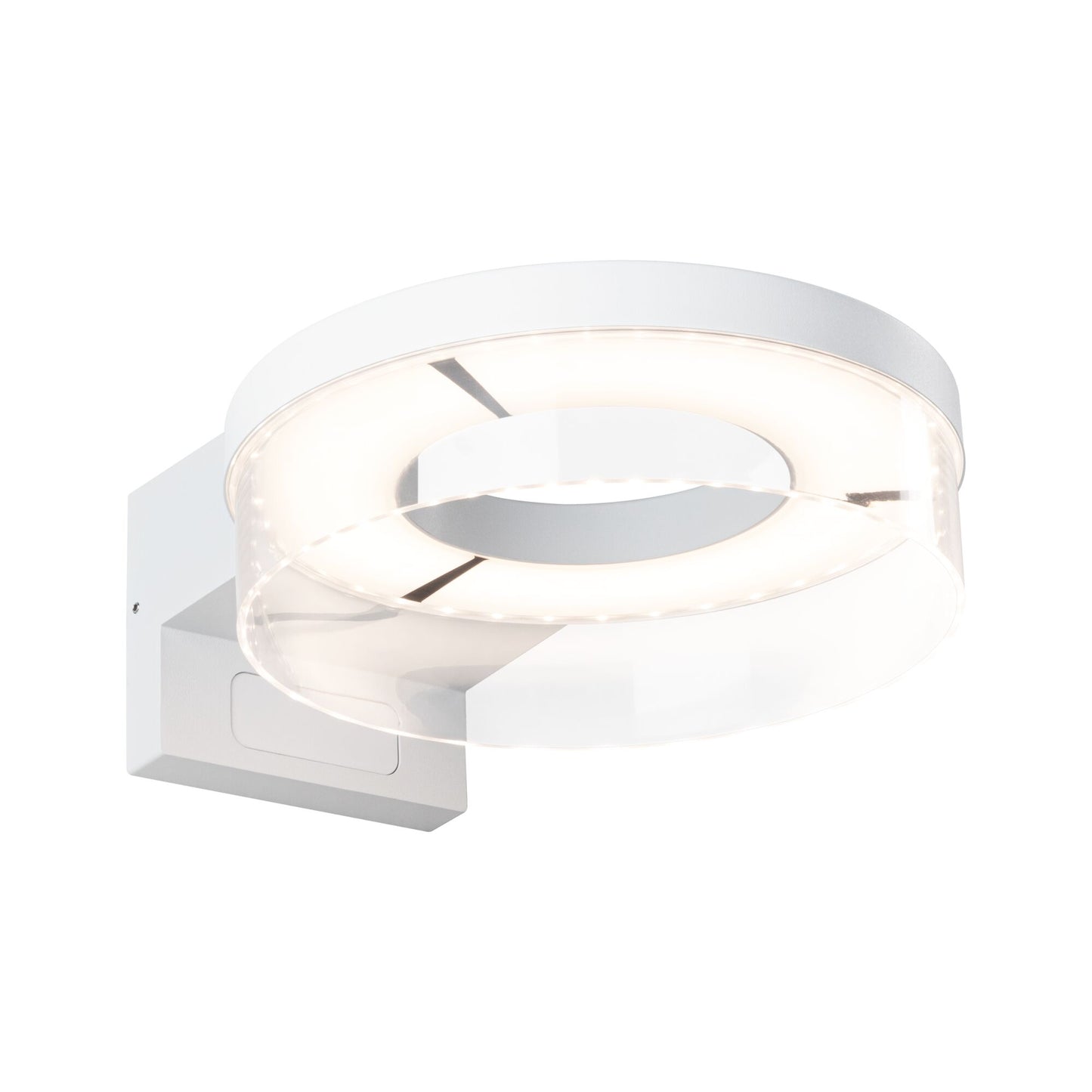 Paulmann LED Außenwandleuchte Capera Dämmerungsgesteuerter Bewegungsmelder (IR) insektenfreundlich Smart Home Zigbee 3.0  IP44  231mm Tunable Warm 12,5W 800lm 230V  Weiß Aluminium