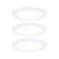 Paulmann LED Möbeleinbauleuchten  3er-Set rund 65mm 3x2,5W 3x180lm 230/12V  3000K Weiß
