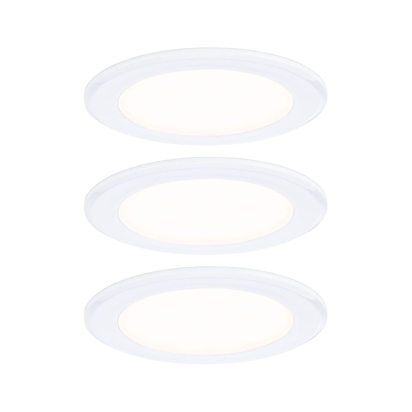 Paulmann LED Möbeleinbauleuchten  3er-Set rund 65mm 3x2,5W 3x180lm 230/12V  3000K Weiß