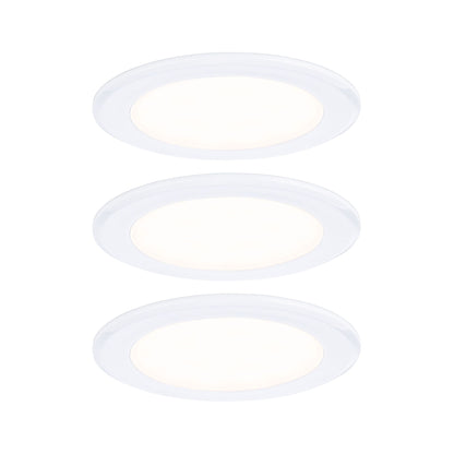 Paulmann LED Möbeleinbauleuchten  3er-Set rund 65mm 3x2,5W 3x180lm 230/12V  3000K Weiß