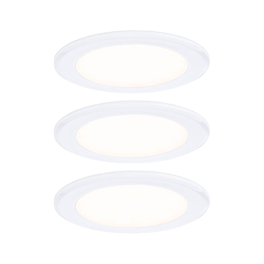 Paulmann LED Möbeleinbauleuchten  3er-Set rund 65mm 3x2,5W 3x180lm 230/12V  3000K Weiß