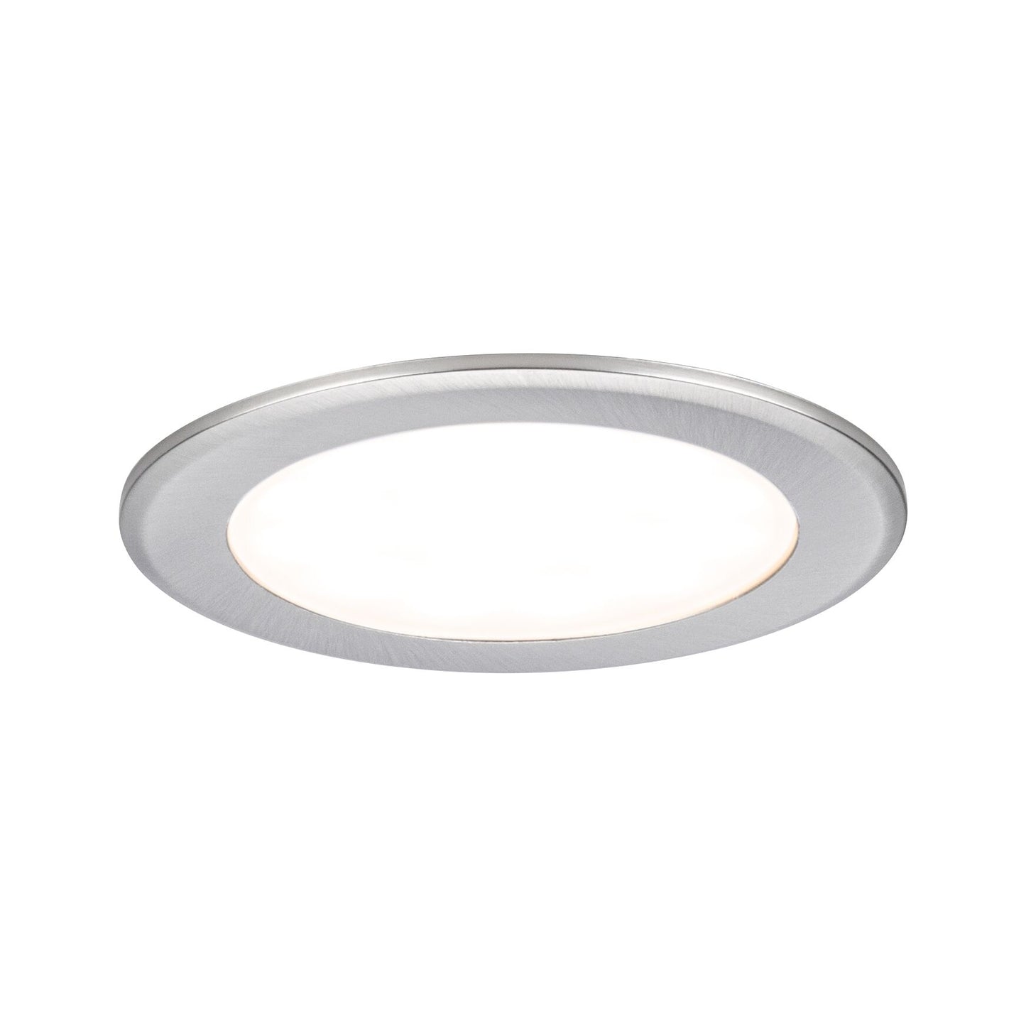 Paulmann LED Möbeleinbauleuchten  3er-Set rund 65mm 3x2,5W 3x180lm 230/12V  3000K Eisen gebürstet