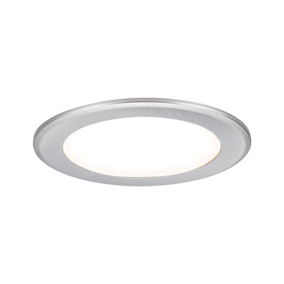 Paulmann LED Möbeleinbauleuchten  3er-Set rund 65mm 3x2,5W 3x180lm 230/12V  3000K Eisen gebürstet