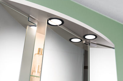Paulmann LED Möbeleinbauleuchten  3er-Set rund 65mm 3x2,5W 3x180lm 230/12V  3000K Schwarz matt