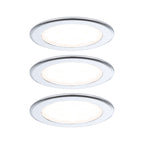 Paulmann LED Möbeleinbauleuchten  3er-Set rund 65mm 3x2,5W 3x180lm 230/12V  3000K Chrom