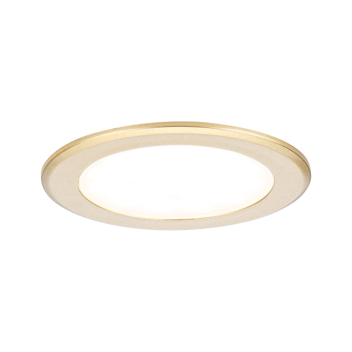 Paulmann LED Möbeleinbauleuchten  3er-Set rund 65mm 3x2,5W 3x180lm 230/12V  3000K Gold matt