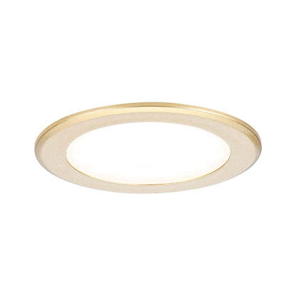 Paulmann LED Möbeleinbauleuchten  3er-Set rund 65mm 3x2,5W 3x180lm 230/12V  3000K Gold matt