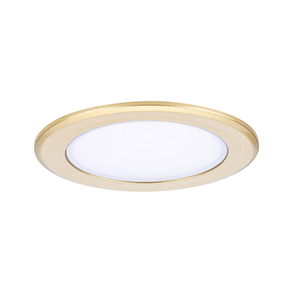Paulmann LED Möbeleinbauleuchten  3er-Set rund 65mm 3x2,5W 3x180lm 230/12V  3000K Gold matt