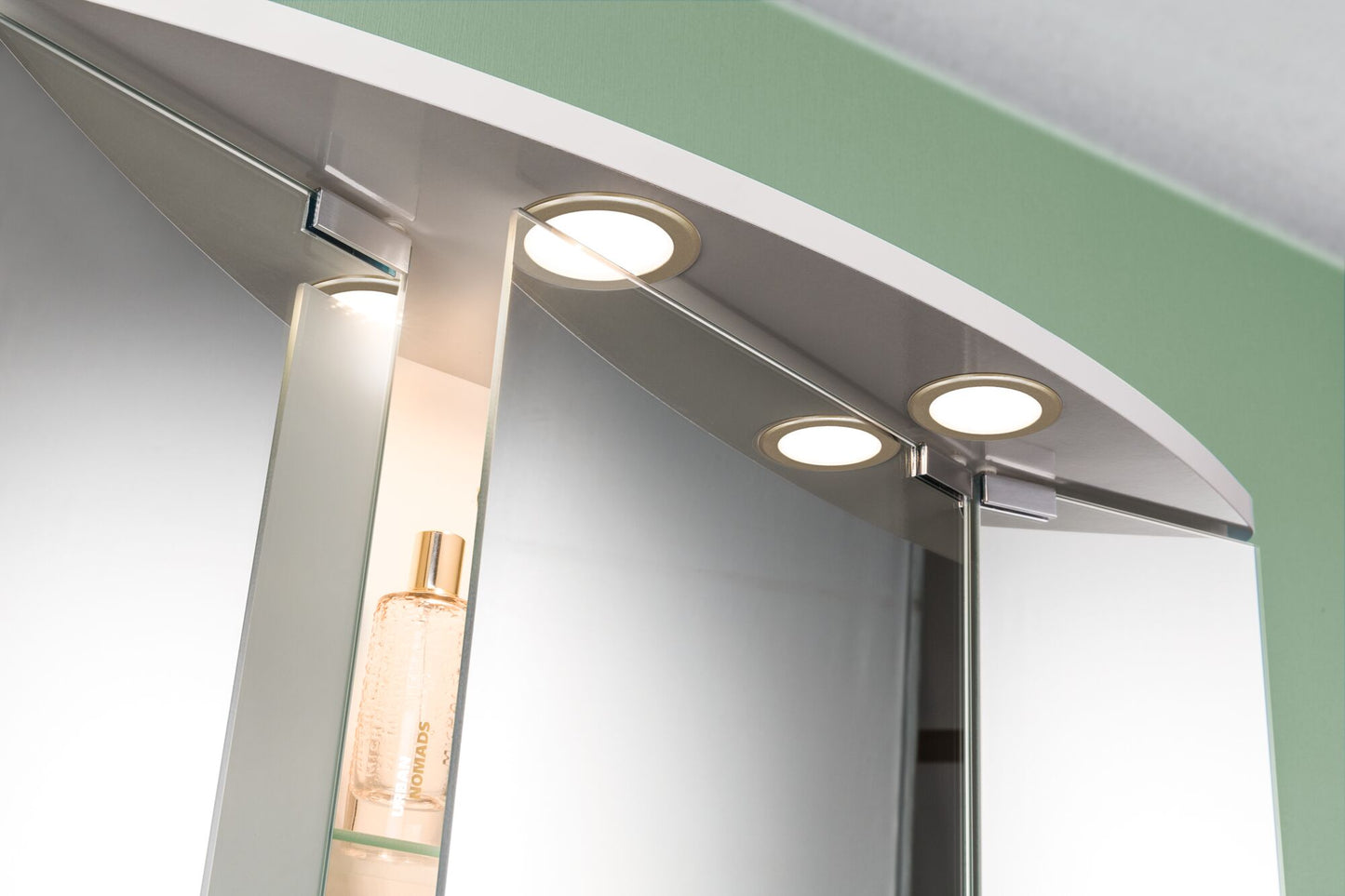 Paulmann LED Möbeleinbauleuchten  3er-Set rund 65mm 3x2,5W 3x180lm 230/12V  3000K Gold matt