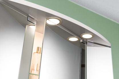 Paulmann LED Möbeleinbauleuchten  3er-Set rund 65mm 3x2,5W 3x180lm 230/12V  3000K Gold matt