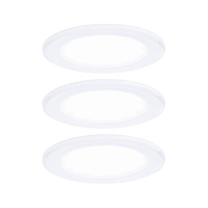 Paulmann LED Möbeleinbauleuchten  3er-Set rund 65mm 3x2,5W 3x180lm 230/12V  4000K Weiß