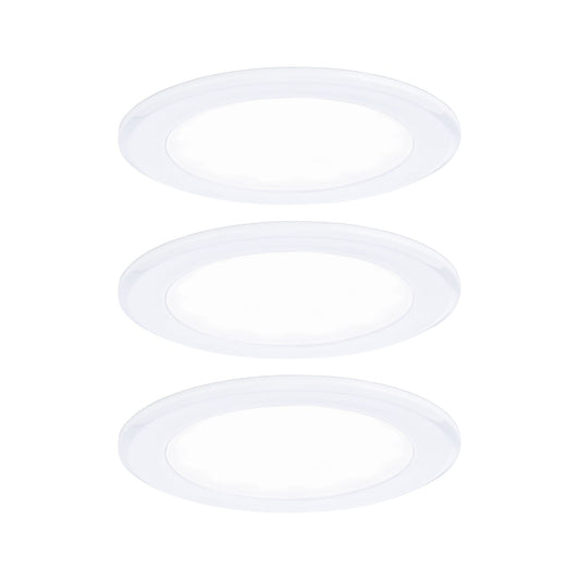 Paulmann LED Möbeleinbauleuchten  3er-Set rund 65mm 3x2,5W 3x180lm 230/12V  4000K Weiß