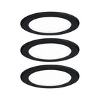 Paulmann LED Möbeleinbauleuchten  3er-Set rund 65mm 3x2,5W 3x180lm 230/12V  4000K Schwarz matt