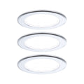 Paulmann LED Möbeleinbauleuchten  3er-Set rund 65mm 3x2,5W 3x180lm 230/12V  4000K Chrom