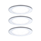 Paulmann LED Möbeleinbauleuchten  3er-Set rund 65mm 3x2,5W 3x180lm 230/12V  4000K Chrom