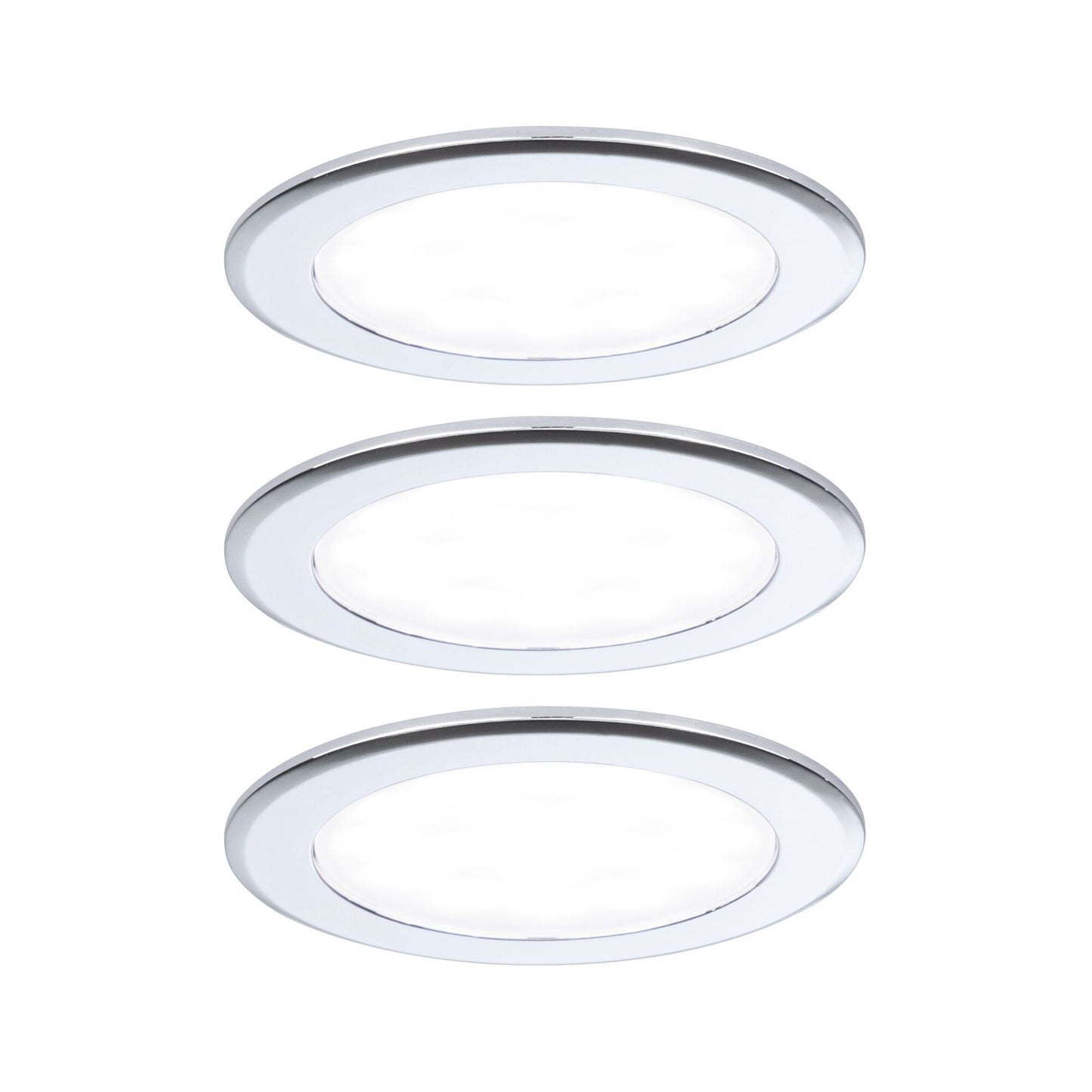 Paulmann LED Möbeleinbauleuchten  3er-Set rund 65mm 3x2,5W 3x180lm 230/12V  4000K Chrom