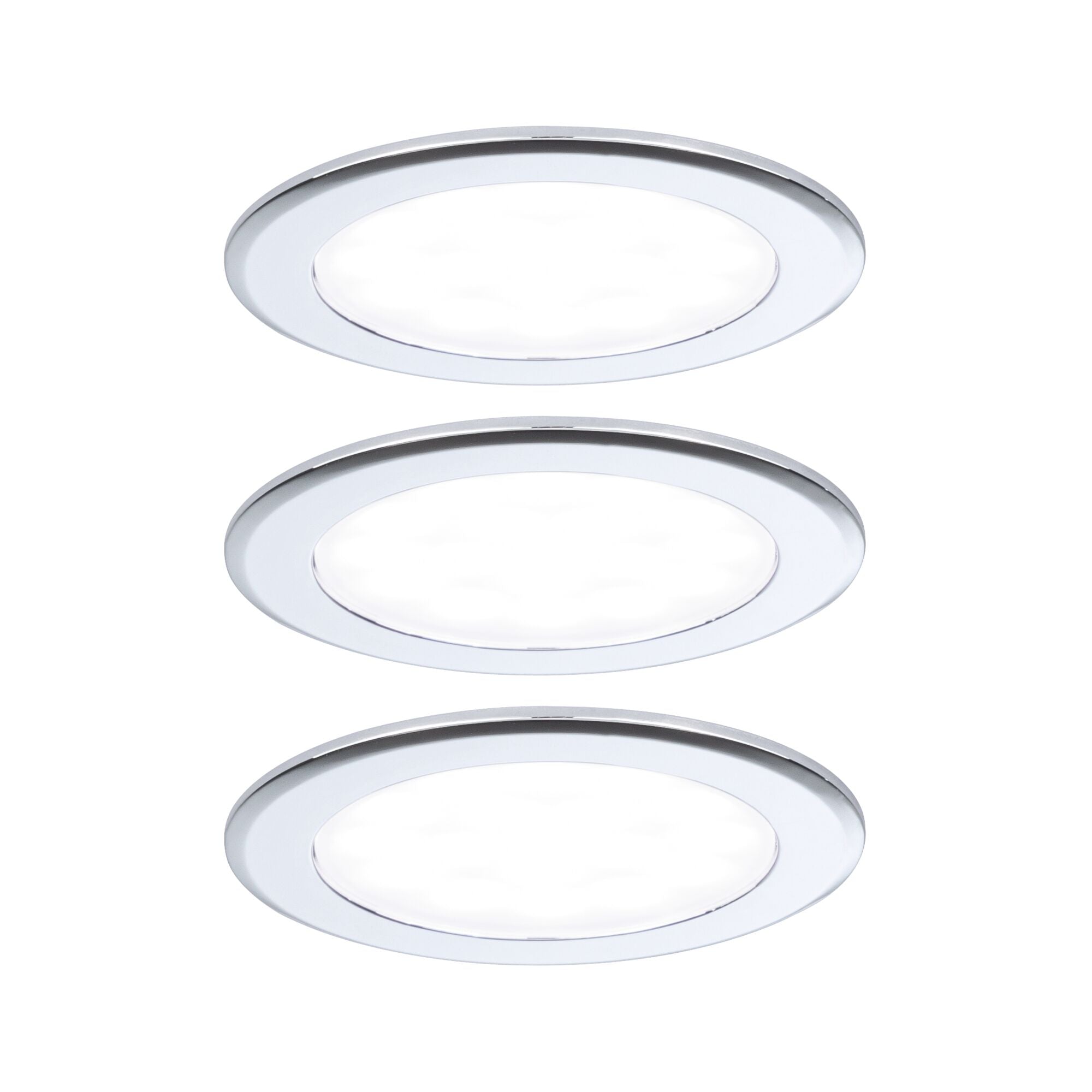 Paulmann LED Möbeleinbauleuchten  3er-Set rund 65mm 3x2,5W 3x180lm 230/12V  4000K Chrom