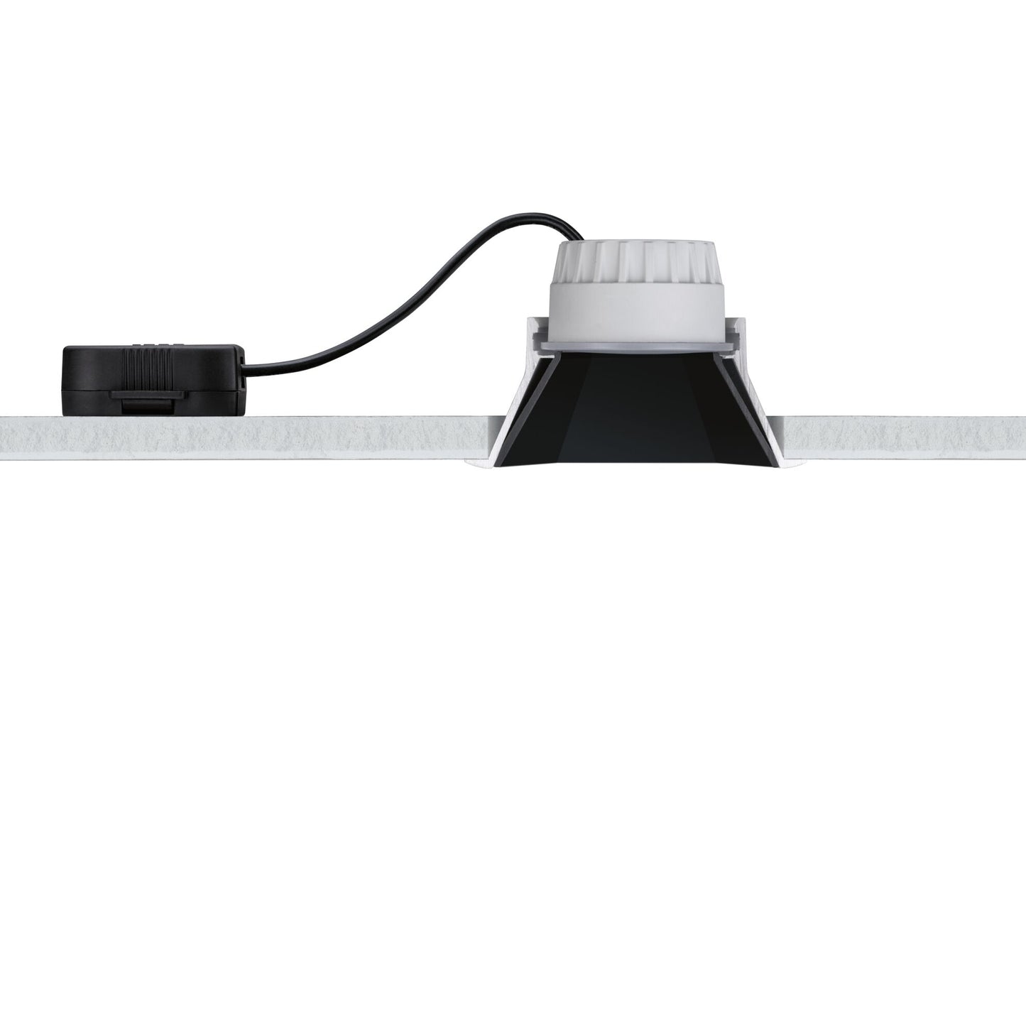 Paulmann LED Einbauleuchte Cole 3er-Set 3-Step-Dim Coin IP44 eckig 88x88mm  Coin 3x6W 3x470lm 230V dimmbar 2700K Schwarz