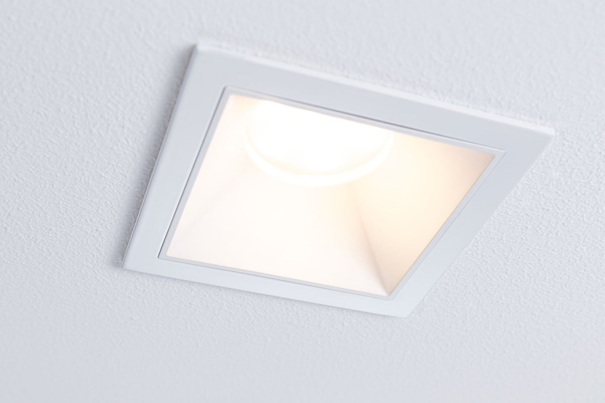 Paulmann LED Einbauleuchte Cole 3er-Set 3-Step-Dim Coin IP44 eckig 88x88mm  Coin 3x6W 3x470lm 230V dimmbar 2700K Weiß