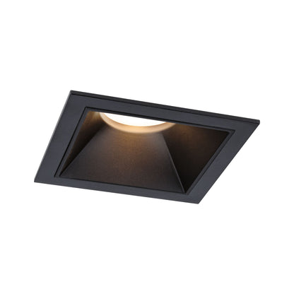 Paulmann LED Einbauleuchte Cole Einzelleuchte 3-Step-Dim Coin IP44 eckig 88x88mm  Coin 6W 470lm 230V dimmbar 2700K Schwarz