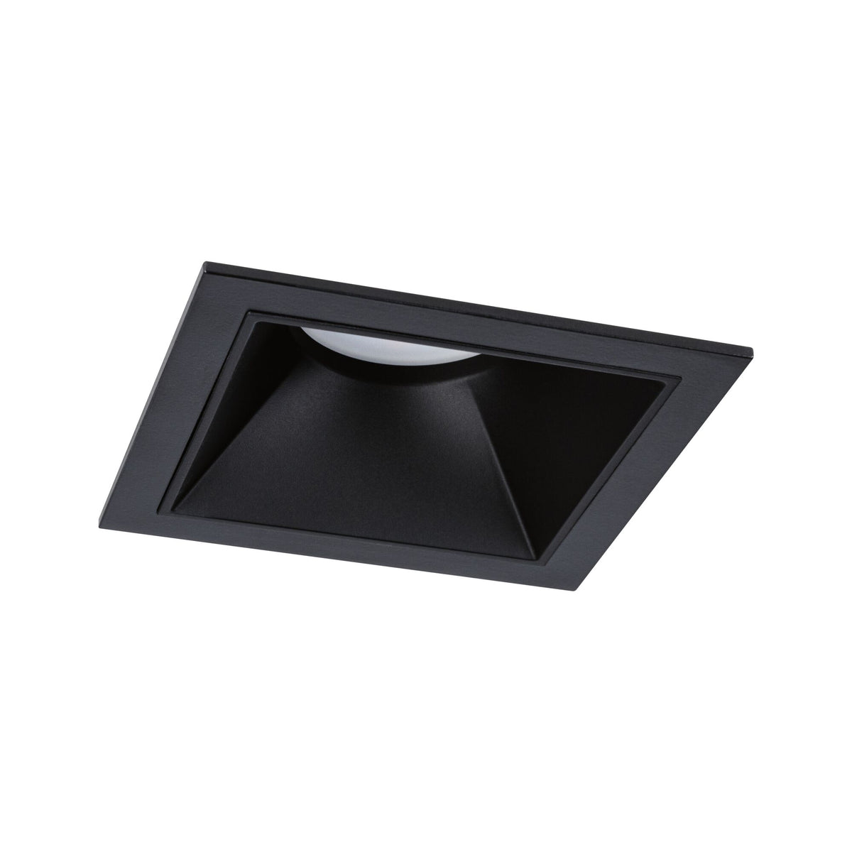 Paulmann LED Einbauleuchte Cole Einzelleuchte 3-Step-Dim Coin IP44 eckig 88x88mm  Coin 6W 470lm 230V dimmbar 2700K Schwarz
