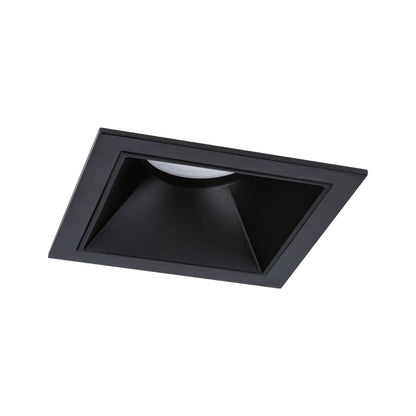 Paulmann LED Einbauleuchte Cole Einzelleuchte 3-Step-Dim Coin IP44 eckig 88x88mm  Coin 6W 470lm 230V dimmbar 2700K Schwarz