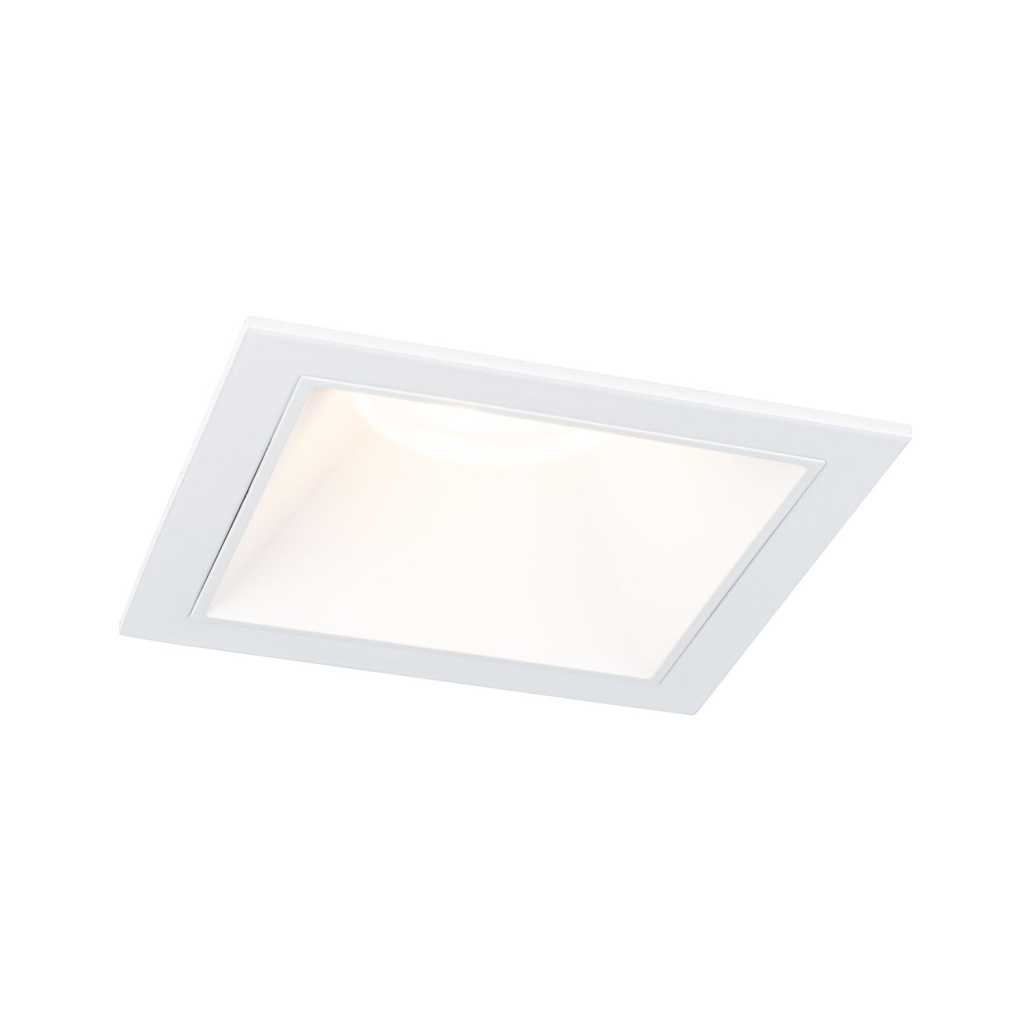 Paulmann LED Einbauleuchte Cole Einzelleuchte 3-Step-Dim Coin IP44 eckig 88x88mm  Coin 6W 470lm 230V dimmbar 2700K Weiß