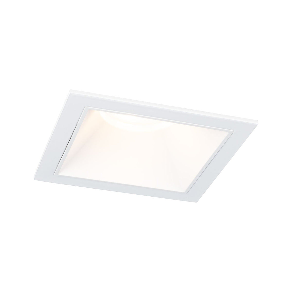 Paulmann LED Einbauleuchte Cole Einzelleuchte 3-Step-Dim Coin IP44 eckig 88x88mm  Coin 6W 470lm 230V dimmbar 2700K Weiß