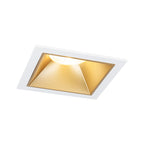 Paulmann LED Einbauleuchte Cole 3er-Set 3-Step-Dim Coin IP44 eckig 88x88mm  Coin 3x6W 3x470lm 230V dimmbar 2700K Weiß#Gold matt