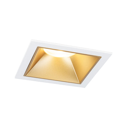 Paulmann LED Einbauleuchte Cole 3er-Set 3-Step-Dim Coin IP44 eckig 88x88mm  Coin 3x6W 3x470lm 230V dimmbar 2700K Weiß#Gold matt