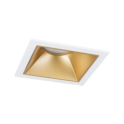 Paulmann LED Einbauleuchte Cole Einzelleuchte 3-Step-Dim Coin IP44 eckig 88x88mm  Coin 6W 470lm 230V dimmbar 2700K Weiß#Gold matt